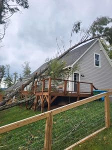 Emergency Tree Service - Tree fell on house